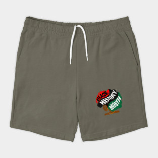 Black History Month Afro Shorts