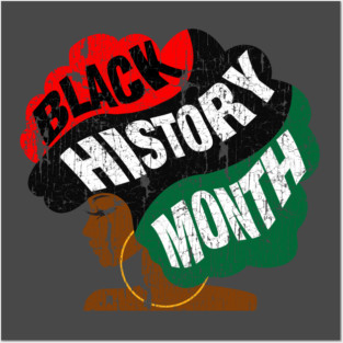 Black History Month Afro Posters and Art