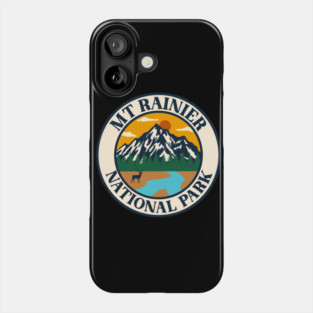 Mt rainier national park Phone Case