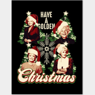 Have A Golden Christmas Posters and Art