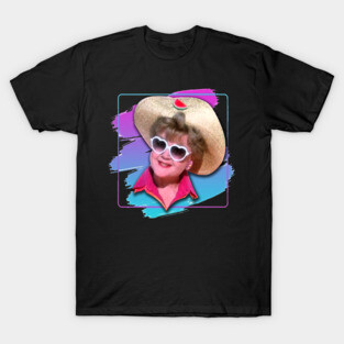 Jessica Fletcher- Retro Brush Paint T-Shirt