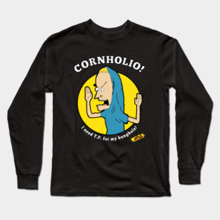 Beavis And Butthead Cornholio I Need TP For My Bunghole Vintage Long Sleeve T-Shirt