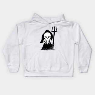 Aqua Grim Reaper Kids Hoodie