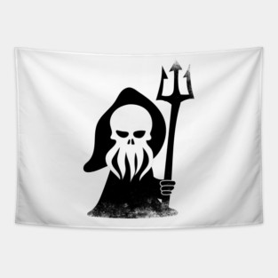 Aqua Grim Reaper Tapestry