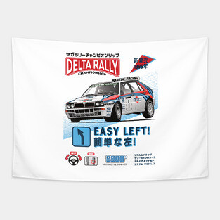 Lancia Delta Rally Arcade Tapestry
