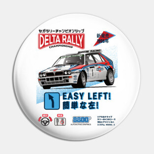 Lancia Delta Rally Arcade Pin