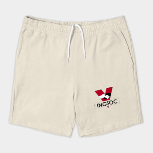 INGSOC. GEORGE ORWELL 1984 NOVEL LOGO Shorts
