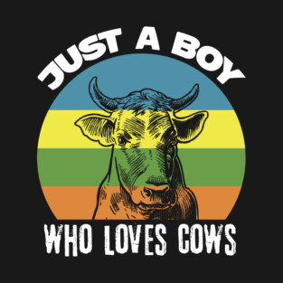 Just A Boy Who Loves Cows T-Shirt
