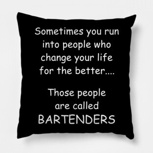 Bartenders W/B Pillow