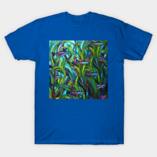 Go With The Flow Neon Tetras by Robert Phelps T-Shirt