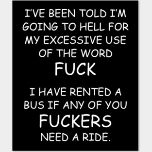 Bus Fuckers W/B Posters and Art