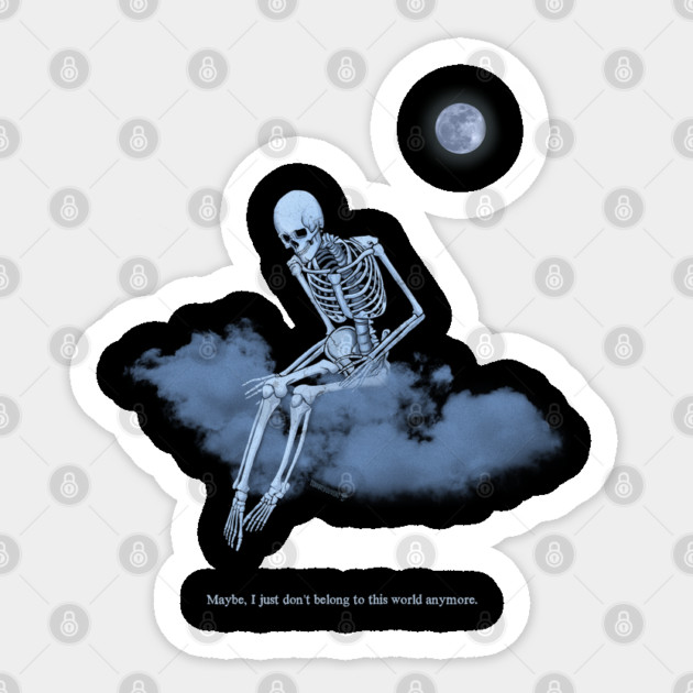 On Cloud Nine Sticker by Tommy Devoid