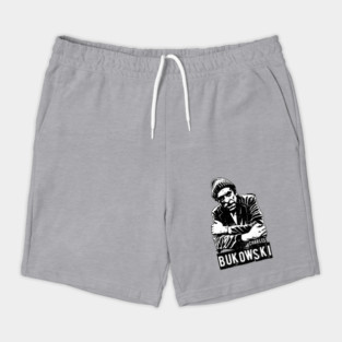 Charles Bukowski Stencil Portrait Shorts