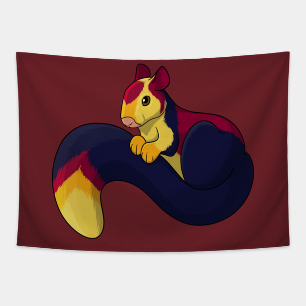 Malabar Squirrel Tapestry by DeguArts