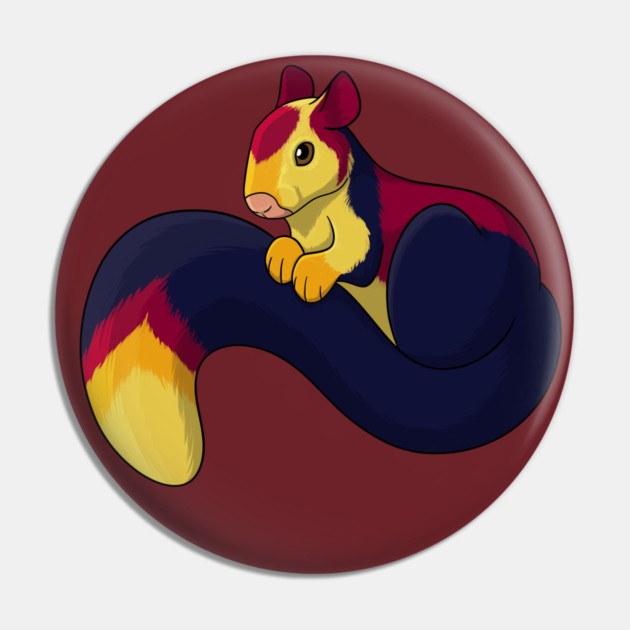 Malabar Squirrel Pin by DeguArts