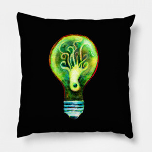 OctoBulb  -  Octopus in a Lightbulb! Pillow