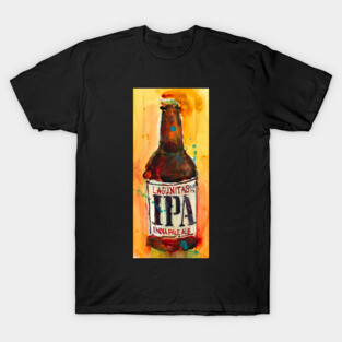 IPA Lagunitas Beer Art Print from Original Watercolor T-Shirt