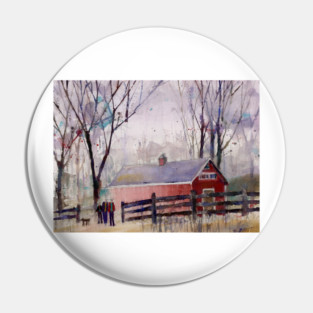Red Barn Pin
