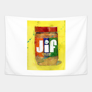 Jif Peanut Butter - Vintage - Kitchen Art Tapestry