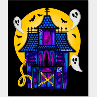 Haunted house Posters and Art