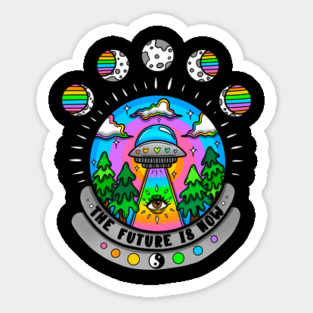The future is now Sticker