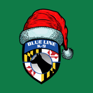 Blue Line K-9 Christmas T-Shirt