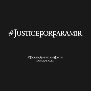 Justice For Faramir (White Text) T-Shirt