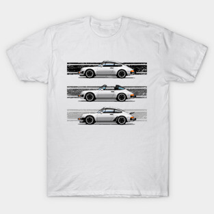 The three variants of the air cooled german sports car T-Shirt