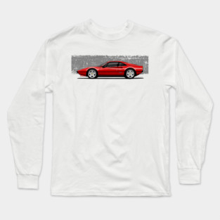 My drawing of the red Maranello Italian classic sports car Long Sleeve T-Shirt
