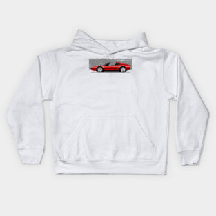 The red Maranello Italian classic sports car Kids Hoodie