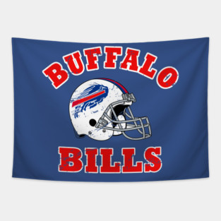 Buffalo Bills Buffalo Helmet Vintage Tapestry