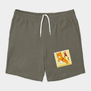 Tiger and Parrot Shorts