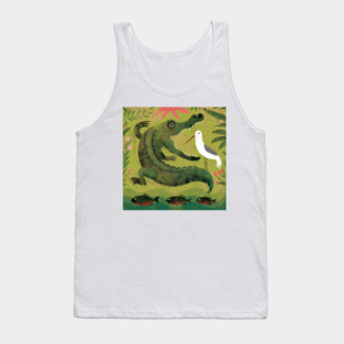 Alligator, Bird and Fish Tank Top