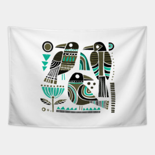 Three Crows Tapestry