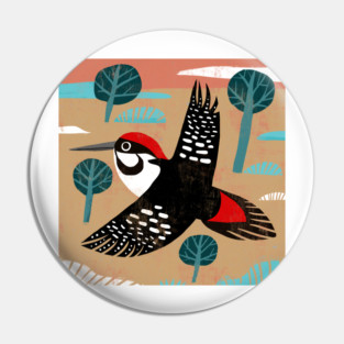 Woodpecker Pin