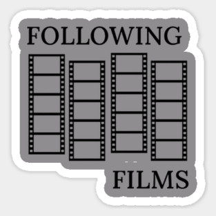 The Following Films Podcast Logo Sticker