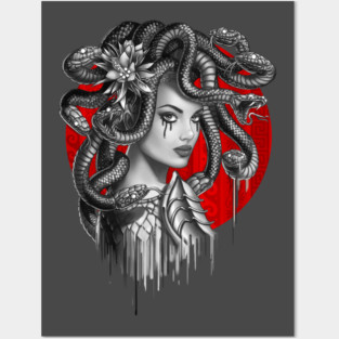 Medusa Red Dot Posters and Art