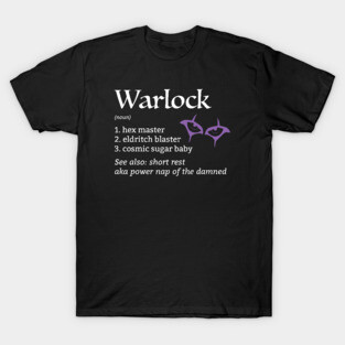 DnD Warlock Class Definition T-Shirt