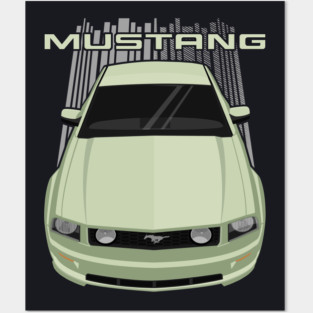 Mustang GT 2005-2009 - Green Posters and Art
