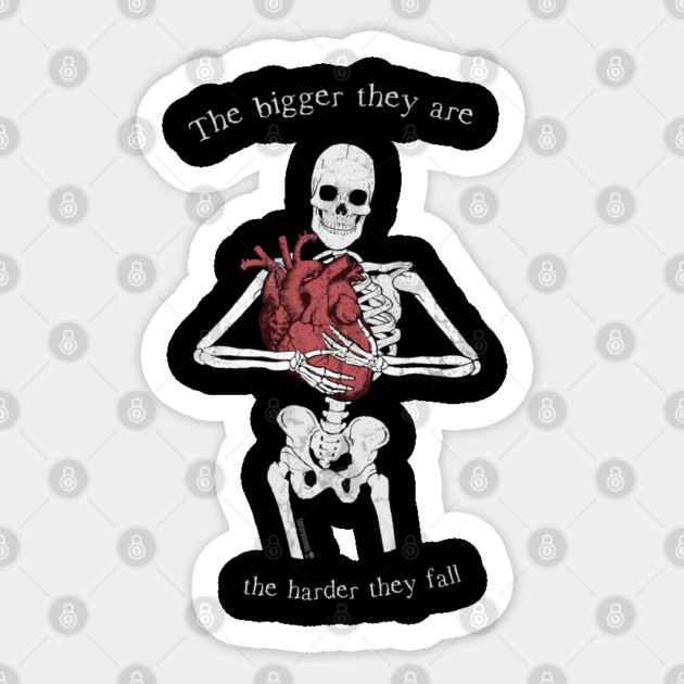 The Harder They Fall Sticker by Tommy Devoid