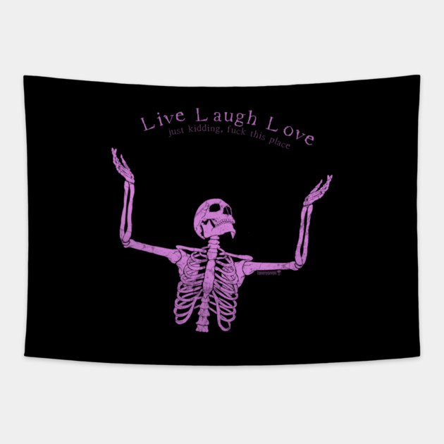 Positively Over It Tapestry by Tommy Devoid