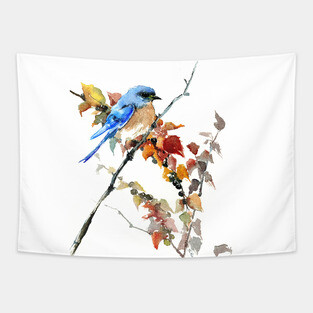Eastern Bluebird Tapestry