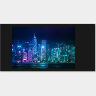Hong Kong Cityscape Posters and Art