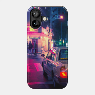 Late night taxi ride Phone Case