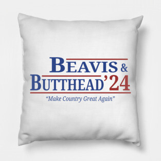 Beavis And Butthead 2024 Election - Make Country Great Again Pillow