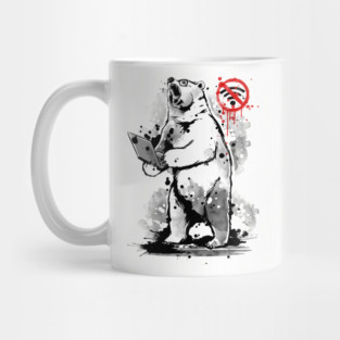 No internet connection - Angry bear Mug