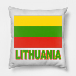 The Pride of Lithuania - Lithuanian Flag Design Pillow
