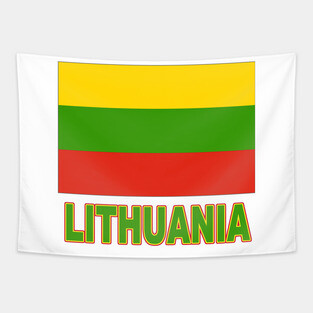 The Pride of Lithuania - Lithuanian Flag Design Tapestry