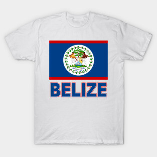 The Pride of Belize - Belizean Flag Design T-Shirt