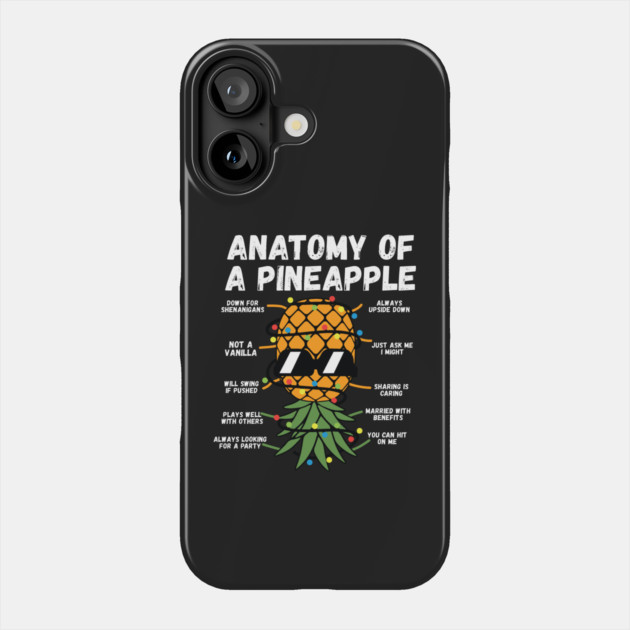 Anatomy Of A Pineapple Phone Case by teewyld